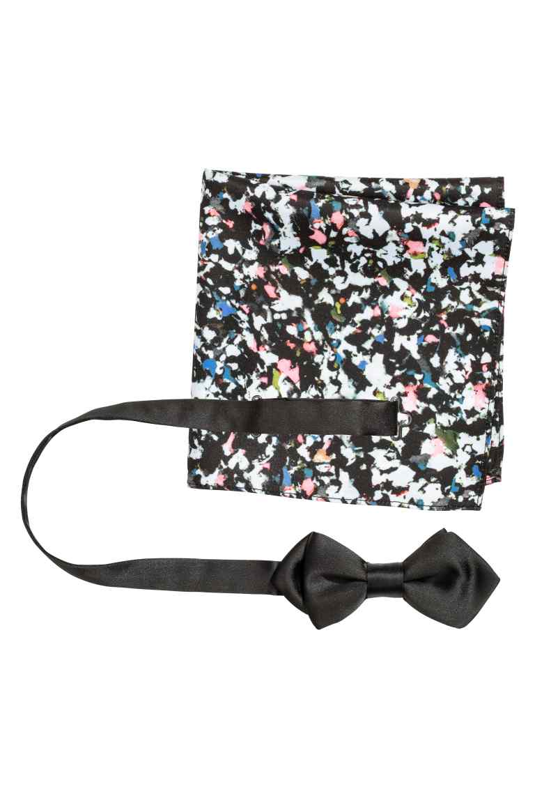 Bow tie and handkerchief